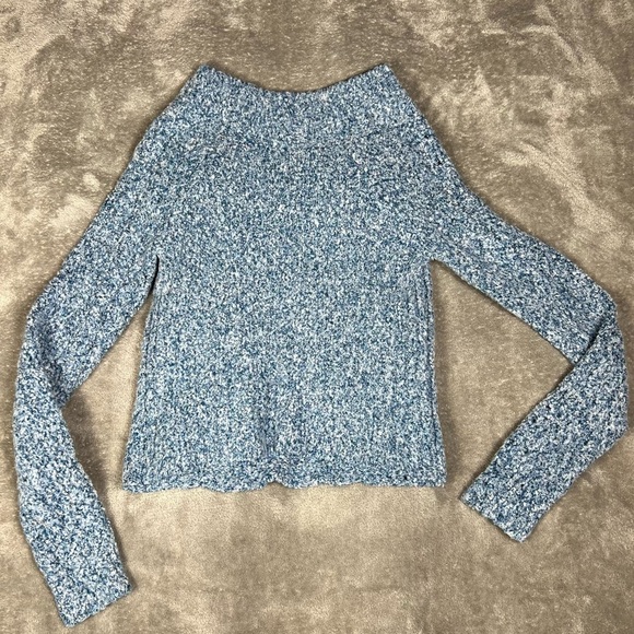 Free People Textured Sky Blue Sweater - Picture 5 of 9